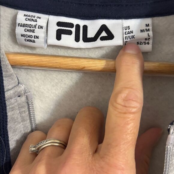 Fila Zip Hoodie, gray, Medium - Picture 5 of 6